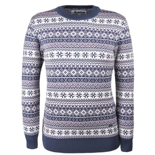Kama Alba, sweter merino, damski, niebieski - Swetry damskie - miniaturka - grafika 1