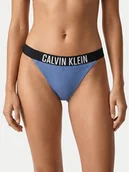Stroje kąpielowe - Calvin Klein Swimwear Dół od bikini LV00Q61213 Niebieski - miniaturka - grafika 1