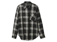 Koszule damskie - esmara® Koszula flanelowa damska z bawełny (Czarny, XS (32/34)) - miniaturka - grafika 1