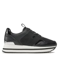 Sneakersy damskie - Sneakersy MICHAEL Michael Kors Raina Trainer 43R4RNFSAD Czarny - miniaturka - grafika 1