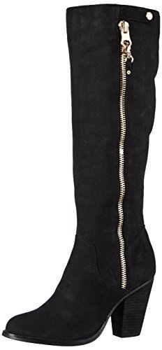 ALDO Damskie kozaki z Biblią, z krótką, czarny - Czarny Black Nubuck 93-38 EU
