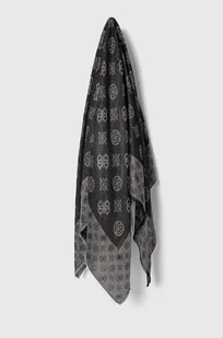Guess chusta KEFIAH damska kolor czarny wzorzysta AW5150 VIS03 - Apaszki i szaliki damskie - miniaturka - grafika 1