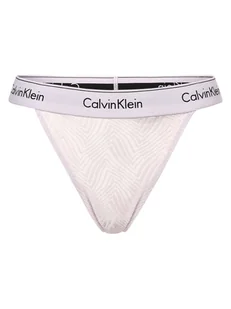 Calvin Klein Stringi Kobiety Sztuczne włókno lila jednolity, S - Majtki damskie - miniaturka - grafika 1