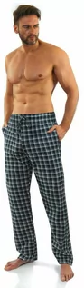 Piżamy męskie - Bawełniane spodnie piżamowe do spania MILO Sesto Senso - grafika 1