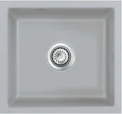 Zlewozmywaki - Zlewozmywak ceramiczny SYSTEMCERAM Mera 42 U Titan Korek automatyczny 5301 02 - miniaturka - grafika 1