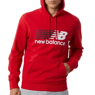Bluza New Balance MT23902TRE - czerwona - Bluzy sportowe męskie - miniaturka - grafika 1
