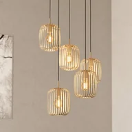 Lampy sufitowe - EGLO Lampa wisząca Romazzina, kolor piaskowy, stal, Ø 50 cm, 5-punktowa. - miniaturka - grafika 1