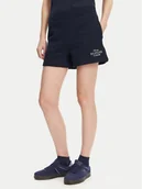 Spodenki damskie - Tommy Hilfiger Szorty sportowe WW0WW45518 Granatowy Regular Fit - miniaturka - grafika 1