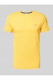 T-shirt z wyhaftowanym logo - Gant - Koszulki męskie - miniaturka - grafika 1