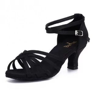 Buty Taneczne Burtan Havana Do Tańca Towarzyskiego Salsa Czarne 5 Cm - Pozostały sprzęt i akcesoria do ćwiczeń - miniaturka - grafika 1
