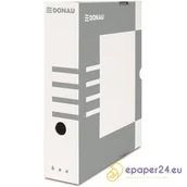 Pojemniki biurowe - PUDŁO ARCHIWIZACYJNE 800 KARTEK KARTONOWE FSC DONAU, SZARY - miniaturka - grafika 1