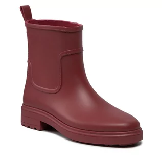 Kalosze damskie - Calvin Klein Kalosze Rain Boot HW0HW00606 Red Currant XB8 - grafika 1