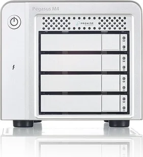 Macierz dyskowa Promise Promise Technology Pegasus M4 macierz dyskowa 8 TB Tower Biały F40PGM400020000 - Dyski serwerowe - miniaturka - grafika 1