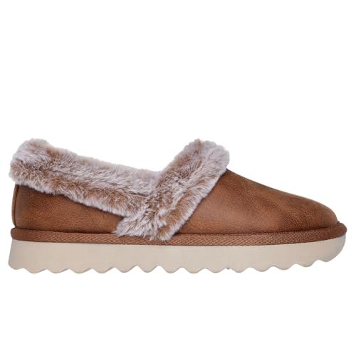 Skechers Kapcie damskie Cozy Up Black Chestnut 169027, Kasztan, 37 EU
