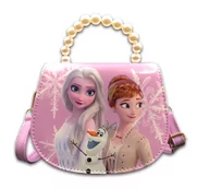 Torebki damskie - Anna Elsa Olaf Kraina Lodu torebka dla dziewczynki fioletowa FROZEN Disney + pasek - miniaturka - grafika 1