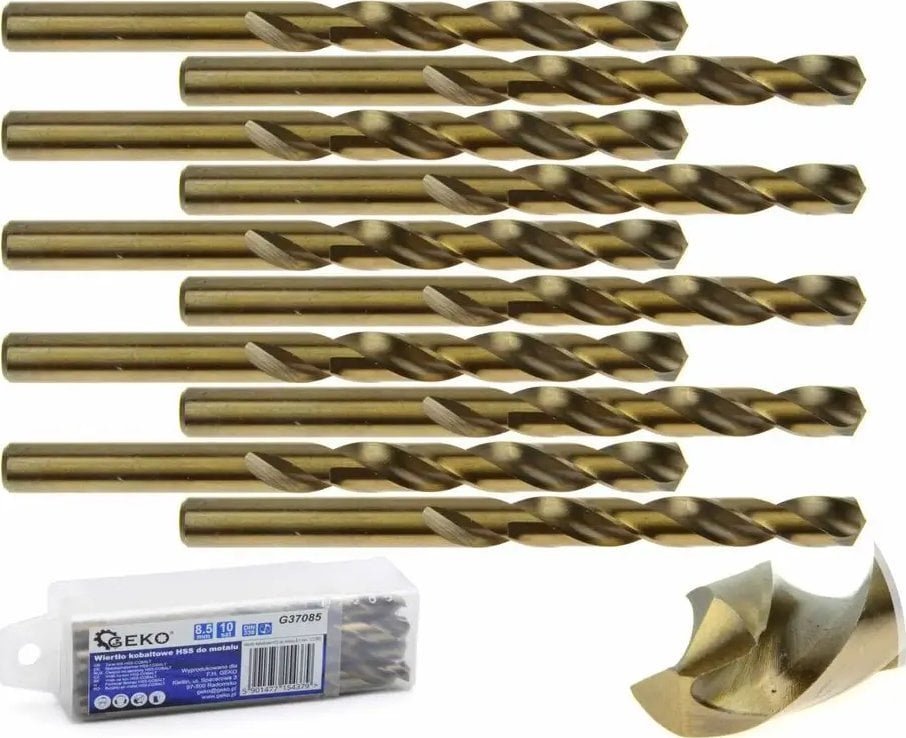 Geko Wiertło Wiertło kobaltowe HSS do metalu 8,5 mm 10/240