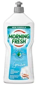 Płyny do naczyń - Skoncentrowany płyn do mycia naczyń MORNING FRESH Sensitive 900 ml z ekstraktem z aloesu łagodny dla dłoni - miniaturka - grafika 1