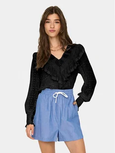 ONLY Bluzka Eleanor 15324229 Czarny Regular Fit - Bluzki damskie - miniaturka - grafika 1