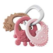 Gryzaki dla dzieci - BABY&TRAVEL B.BOX Gryzak trio róż - miniaturka - grafika 1