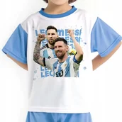 Piłka nożna - Piżama Dziecięca LEO MESSI Koszulka + Spodnie Piłkarskie Mix Wzorów 104 cm - miniaturka - grafika 1