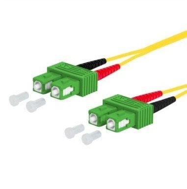 Kabel krosowy METZ CONNECT OpDAT, SC-D APC/SC-D APC OS2, 20 m