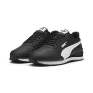 Buty trekkingowe męskie - Skórzane sneakersy unisex ST Runner v4 PUMA Black White - miniaturka - grafika 1