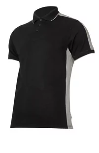 Lahti Pro Lahti Pro Koszulka męska Polo 190g/m2 Czarno-szara r S - Koszulki męskie - miniaturka - grafika 1