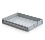 Pojemniki przemysłowe - B2B Partner Plastikowa skrzynka 800x600x120 mm 965800 - miniaturka - grafika 1