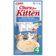 Przysmaki dla kotów - INABA Churu Cat dla kociąt tuńczyk 4x14g (56g) - miniaturka - grafika 1