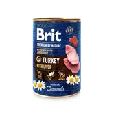 Mokra karma dla psów - Brit Premium by Nature Turkey With Liver 12x400g - miniaturka - grafika 1