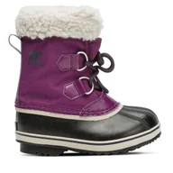 Buty dla dziewczynek - Śniegowce Sorel Childrens Yoot Pac™ Nylon Wp 2114112594 Fioletowy - miniaturka - grafika 1