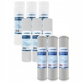 Wkłady filtrujące - 9X Filtr Wkład Sznurkowy Piankowy Węglowy Do Wody - miniaturka - grafika 1