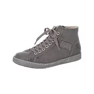 Botki damskie - Rieker Damskie sztyblety, damskie buty sznurowane, luźna wkładka, Szary żelazny szary rdza 45, 41 EU - miniaturka - grafika 1
