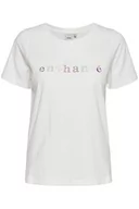 Koszulki i topy damskie - ICHI T-shirt damski, 114201/Cloud Dancer, XL - miniaturka - grafika 1