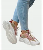 Sneakersy damskie - Sneakersy damskie Big Star KK274055 Beżowe 39 - miniaturka - grafika 1