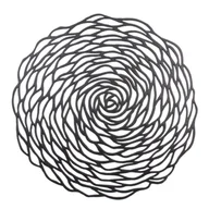 Obrusy i serwetki - Podkładka dekoracyjna na stół TALEA śr. 38 cm czarny - miniaturka - grafika 1