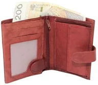 Portfele - Portfel Męski Skórzany WILD Skóra Licowa Duży Pionowy Z Zapięcia 5679-1 Pionowy I Poziomy Suwak 12 x 10 x 2 [cm] - miniaturka - grafika 1