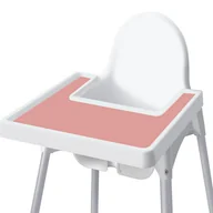 Krzesełka do karmienia - MATA SILIKONOWA DO KRZESEŁKA IKEA ANTILOP PODKŁADKA NA TACKĘ STOLIK PEACH - miniaturka - grafika 1