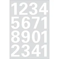 Etykiety samoprzylepne i bloki etykiet - HERMA Numbers 25mm 0-9 weatherproof film white 1 sheet symbol samoprzylepny - miniaturka - grafika 1