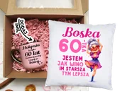 Gadżety dla niej i dla niego - Prezent na 60 urodziny - Zestaw Kubek na 60 urodziny oraz poduszka na 60 urodziny - miniaturka - grafika 1