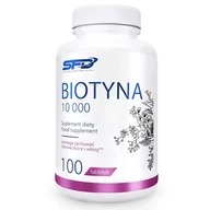 Włosy, skóra, paznokcie - SFD SFD Biotyna 10 000 100 tabletek zdrowa skóra włosy - miniaturka - grafika 1