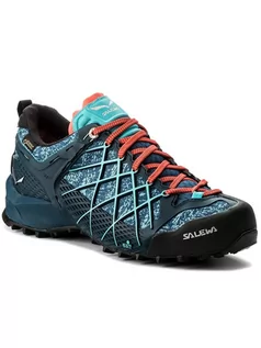 Buty trekkingowe męskie - Salewa Trekkingi Wildfire Gtx GORE-TEX 63488-8964 Granatowy - grafika 1