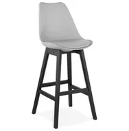 Taborety i hokery - Kokoon Design Hoker April szary nogi czarne BS02860GRBL - miniaturka - grafika 1