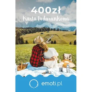 Karta podarunkowa WYJĄTKOWY PREZENT Emoti.pl 400 zł - Kody i doładowania cyfrowe - miniaturka - grafika 1