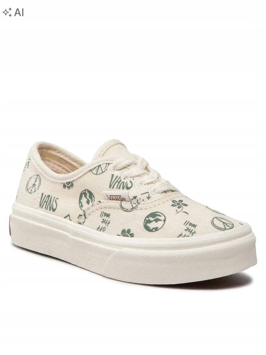 VANS TRAMPKI DAMSKIE W KWIATOWY PRINT I ZIELONE NAPISY 38 1CGA