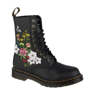 Dr Martens Glany Dr. Martens 1490 Floral DM27453001 czarne - Glany damskie - miniaturka - grafika 1