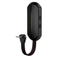 Kable - Baseus Adapter Lightning 2 x Lightning + Jack 3.5 mm 0.1 m - miniaturka - grafika 1