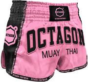 Spodnie sportowe męskie - Spodenki Muay Thai Octagon Pink - miniaturka - grafika 1