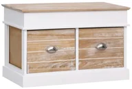 Ławki do przedpokoju - vidaXL Ławka do przedpokoju, 70 x 35 x 45 cm, drewno paulownia vidaXL - miniaturka - grafika 1