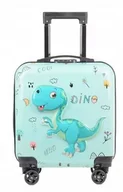 Walizki - Dinozaur Dinozaury 3D Walizka Dziecięca Szyfr 4 Kółka Podróżna - miniaturka - grafika 1